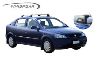 Yakima Whispbar roof racks Holden Astra TS